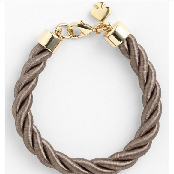 kate spade Jewelry - Kate Spade ♠️ Gray Rope Bracelet